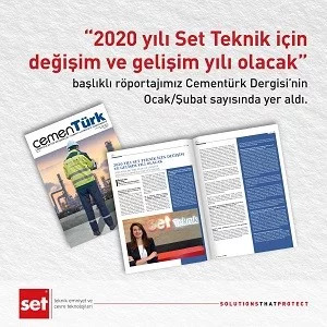 Satış ve Teknik Hizmetler Direktörümüz Sn. Öznur Sun'un Cementürk Dergisi'ndeki 