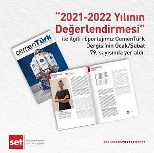 Satış ve Teknik Hizmetler Direktörümüz Sn. Öznur Sun'un Cementürk Dergisi'ndeki “2021-2022 Yılının Değerlendirilmesi” ile İlgili Röportajı