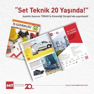 ‘’Set Teknik 20 Yaşında!’’ Başlıklı İlanımız TİGİAD İş Güvenliği Dergisi'nde Yayınlandı!