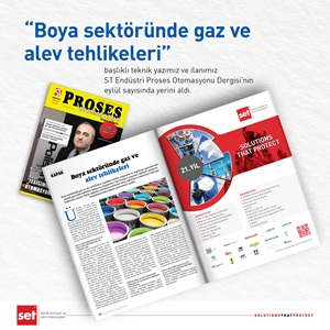 "Boya sektöründe gaz ve alev tehlikeleri" 