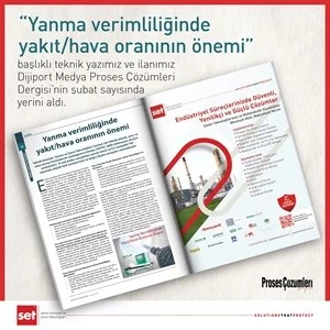 Proses Çözümleri Dergisi'nin 2026 Şubat Sayısında Teknik Yazımız ve İlanımız Yayınlandı!
