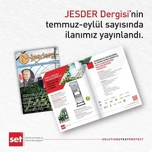 JESDER Dergisi’nin Temmuz-Eylül Sayısında İlanımız Yayınlandı!