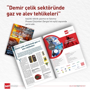 "Demir çelik sektöründe gaz ve alev tehlikeleri" 