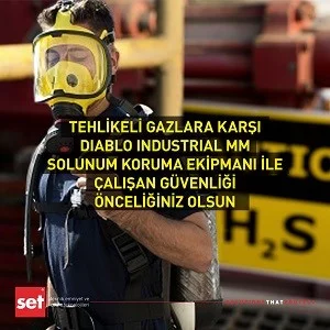 Tehlikeli Gazlara Karşı Diablo Industrial MM Solunum Koruma Ekipmanı ile Çalışan Güvenliği Önceliğiniz Olsun