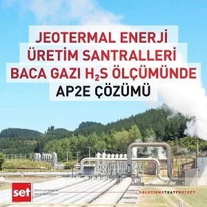 Jeotermal Enerji Üretim Santralleri Baca Gazı H2S Ölçümünde AP2E Çözümü