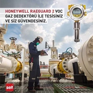 Honeywell Raeguard 2 VOC Gaz Dedektörü ile Tesisiniz ve Siz Güvendesiniz
