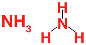 Amonyak (NH3) formülü